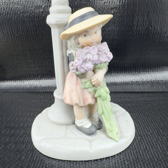 Enesco Kim Anderson Ceramic Figurine I Believe In You Lavender Is Positive 1998 - Picture 11 of 11